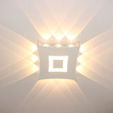 Modern Wall Sconces White Wall Sconce Hardwired Indoor Up Down Left Right Wall Lamp Home Theater V1370-AZ4-05724