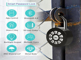 Smart Password Padlock - Password/Phone APP Control Padlock - Access Lock via Bluetooth V1192-AZ-W-11239