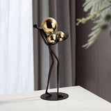 Creativity Figure Statue Modern Abstract Art Metal Iron Art Sculpture Home Decoration Living Room V1192-AZ-W-29412