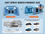 Inflatable Paint, 23x13x8.5ft Inflatable Spray, High Powerful 480W750W Blowers Spray V952-CQSPQFLSS2313PQNXV3