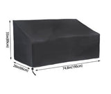 Sofa Cover Waterproof, 4-Seater Outdoor Sofa, Heavy Duty Deep Lounge, Large Garden Furniture with V1237-ZY-203-1049