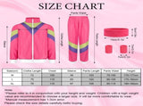80s Fashion Height Shell Jacket Costume, 80s Fancy Dress Men Women with Headband Bracelet, 1980s V1237-ZY-203-2163