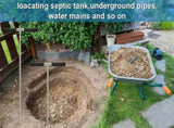 Stainless Steel Soil Probe Rod Septic Tank Tool with T Handle Adjustable Ground Probe Rod for V1370-AZ4-00452