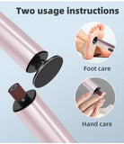 Black Rechargeable Electric Foot File with 9 Speed Settings - Callus Remover for Smooth Feet V888-ELOSUNG23515