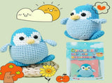 Beginner Crochet Kit for Making Penguin Doll, Includes Yarn Hook Stuffing Eyes Step-by-Step V1370-AZ4-10587