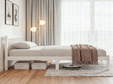 Artiss Bed Frame Queen Size Wooden White SOFIE WBED-D-001Q-WH-AB