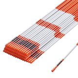 Driveway Markers, 100PCS 121.5cm, 0.78cm Diameter, Orange Fiberglass Poles Snow Stakes with V952-CDBG48YCCS10V9NP3V0