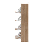 Artiss Shoe Rack Cabinet 60 Pairs 4 Doors - Wood FURNI-L-SHOE-4D3R-WD-AB