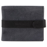 Pierre Cardin Mens RFID Woven-Embossed Leather Tab Wallet - Black V563-PC-3460-87-BLACK