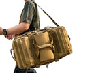 3-in-1 Duffle Bag Messenger Pack Military Tactical Backpack -Khaki V1308-DSZKI-864-3