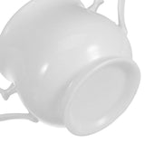 Ceramic Sugar Bowl with Lid, Stylish Kitchen and Dining Accessory, Easy to Clean, Ideal for Home, V1369-AZ3-W-12988