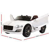 Kids Electric Ride On Car Bentley Licensed EXP12 Toy Cars Remote 12V White RCAR-EXP12-WH