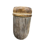 Handcrafted Natural Distressed Wooden Vase 30cm V637-33818VSE