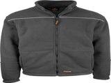 Mens Full Zip Sherpa Polar Fleece Jumper Lined Warm Winter Jacket Pullover - Black - XXL V563-CJ35-BLK-XXL