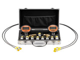 Digital Hydraulic Pressure Test Coupling Kit, 700 Bar Pressure Gauge Manometer Tester with 2 Gauges, V952-YYCSTJ2YLB9OXT9N0001V9