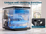 Devanti Ice Maker Crescent Ice 16pcs Countertop Machine 12KG/24H for Home IM-ZB-12M-BK