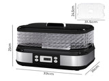 Spector 5 Trays Stainless Steel Food Dehydrator Dryer KT1024-BK-AU