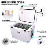 Insulated Portable Cooler, 65 qt, Holds 65 Cans, Retention Hard Cooler with Heavy Duty Handle, V952-BXSYLQQGS65QTSVSEV0