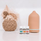 Ceramic Essential Oil Diffuser - Stone Matte Finish V573-SADMFD