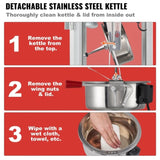 VEVOR Popcorn Popper Machine with Cart Popcorn Maker 850W 8 Oz 48 Cups Red V952-CSBMHJ8OZ850W171EV3