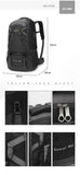 Large 60L Orange Waterproof Hiking Backpack for Travel, Camping, Outdoor Adventures - Durable V888-ELOSUNG11504