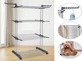 CARLA HOME Folding Drying Rack with Wheels and Adjustable Side Wings for Laundry Rack and V178-36216
