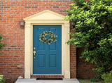 Artificial Green Wreath Wall Hanging Wreath Spring Door Decoration for Indoor Outdoor V1294-YM0718-10152851
