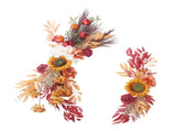 Artificial Flower Lintel Swags Sunflower Arch Silk Floral Swag Wedding Decoration V1294-YM0717-220801LW05-2