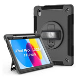 USP Rugged Apple iPad Pro Case Black - Built-in-Kickstand, Hand & V1202-V2-MPA-HDIPADPRO11