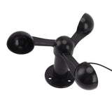 Anemometer Sensor Wind Speeds Cup with 8M Waterproof Cable 4cm Mounting Hole Anti Interference 3 V1294-YM0706-3111230214811