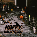Halloween Pathway 5 Pack Candle Skull Hand Candle Holder, Waterproof Solar Halloween Led V1107-129-88248