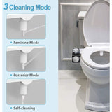 Electric Bidet Toilet Seat Attachment with Dual Self Cleaning Water Nozzles V1188-MS-527-099