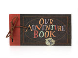 29*19CM 2 Pcs Vintage DIY Scrapbook Photo Album - Our Adventure Book for Travel and Memories V888-ELOSUNG13917