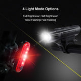Waterproof Rechargeable LED Bike Lights Set V178-83631