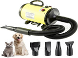 Pet Hair Dryer with Multiple Nozzles - Powerful and Quiet for Dogs and Cats V888-ELOSUNG11776
