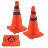 18 inch Traffic Cones, 2PCS Collapsible Orange Cones for Parking, Parking with Reflective Collars, V1259-DP01-A-4427