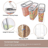 6PCS Food Storage Containers Kitchen Dry Pantry Organiser Airtight Lids V178-66815