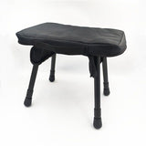 Small Folding Camping Table Portable - Adjustable Height Table with Collapsible Stool and Mesh Layer V1192-AZ-W-14768