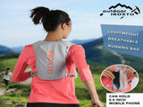Lightweight Hydration Running Vest with 5L Capacity and Reflective Strips, Black backpack with blue V888-ELOSUNG15406
