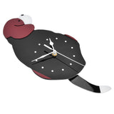 Wall Clock Swing Dog DIY Simple Fashion Silent Frameless Wall Clock With Swing Tail Home Office V1294-YM0523-3115220018611