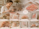 Hibiscus Gradient Preserved Hydrangea Dried Flower DIY Arrangement Kit 9 Boxes V1221-XM-LB812-ZS19