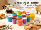 12Pcs Plastic Cups, 17.5oz Unbreakable Water Cups Drinking Cup, Reusable Tumblers for Indoor Outdoor V1192-AZ-W-17778