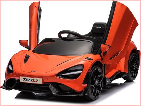 12V Licensed McLaren 765LT Kids Ride On Sports Electric Car V580-CAR-OZ-MCL-ORG