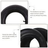 1Pair Garden Cart Tire Inner Tubes Black Rubber Replacement with Valve Stem V1370-AZ4-14794