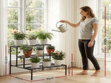 Artiss Plant Stand 3 Tier Metal Corner Plant Shelf Multiple Flower Holder Rack PS-L-3T-MT-BK
