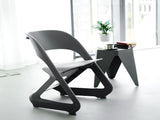 ArtissIn Set of 4 Dining Chairs Office Cafe Lounge Seat Stackable Plastic Leisure Chairs Grey AI-PP-CHAIR-GY