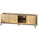 Artiss TV Unit Entertainment Unit Storage Cabinet Shelf 160cm Pine FUR-Z-CT01-TV160-WD-AB
