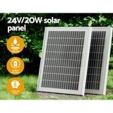 LockMaster Automatic Sliding Gate Opener Kit 20W Solar 6M 600KG GO-SLIDE-M01-20W-RAILX3