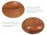 Large Wooden Salad Bowl Set, Wood Serving Bowls for Family Dining, Kitchen, and Table Use V1192-AZ-W-22407