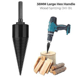 Industrial wood drill bits, wood cones, hexagonal shank, wood splitter, screw splitter, 38 mm V1237-ZY-203-1037